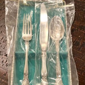 Elegant Sterling Silver Alvin Cutlery Set new in open packaging.